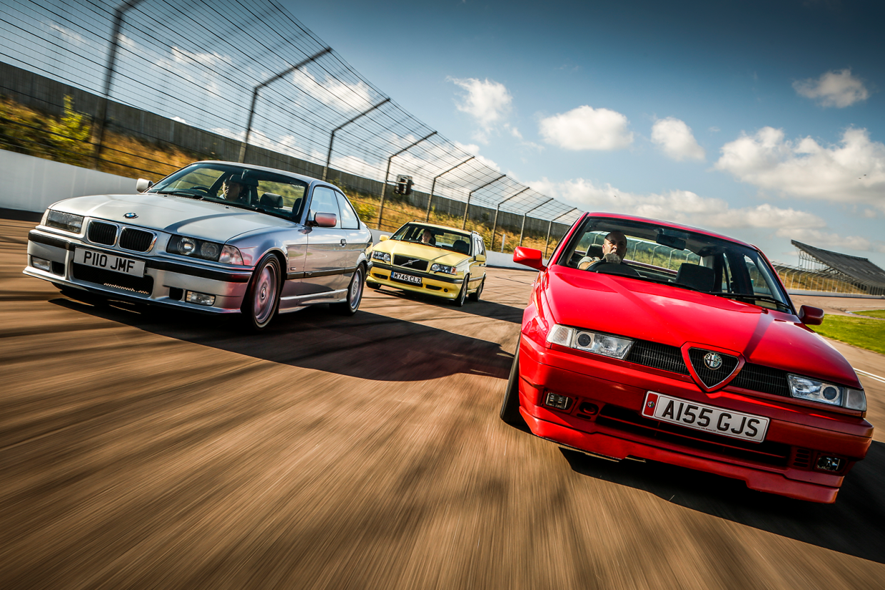 Alfa Romeo 155 TS Silverstone vs Volvo 850 T-5R vs BMW 318iS: race